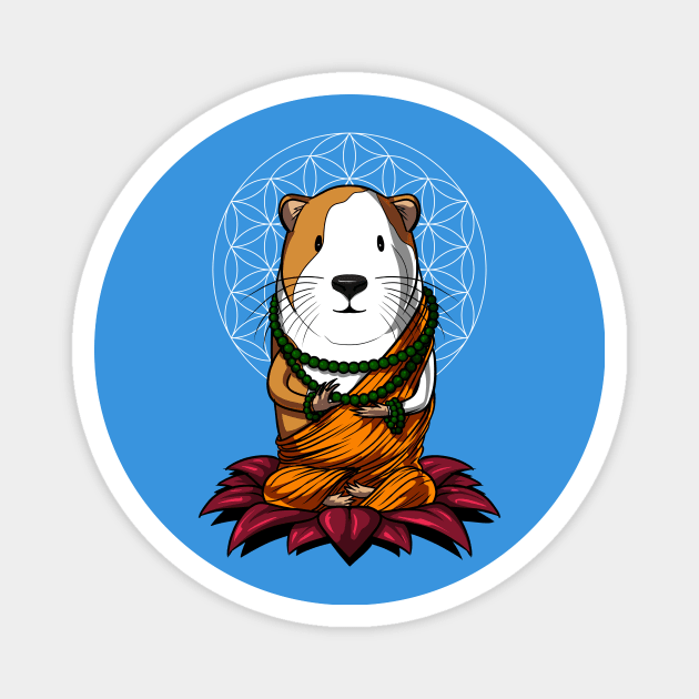 Guinea Pig Buddha Magnet by underheaven